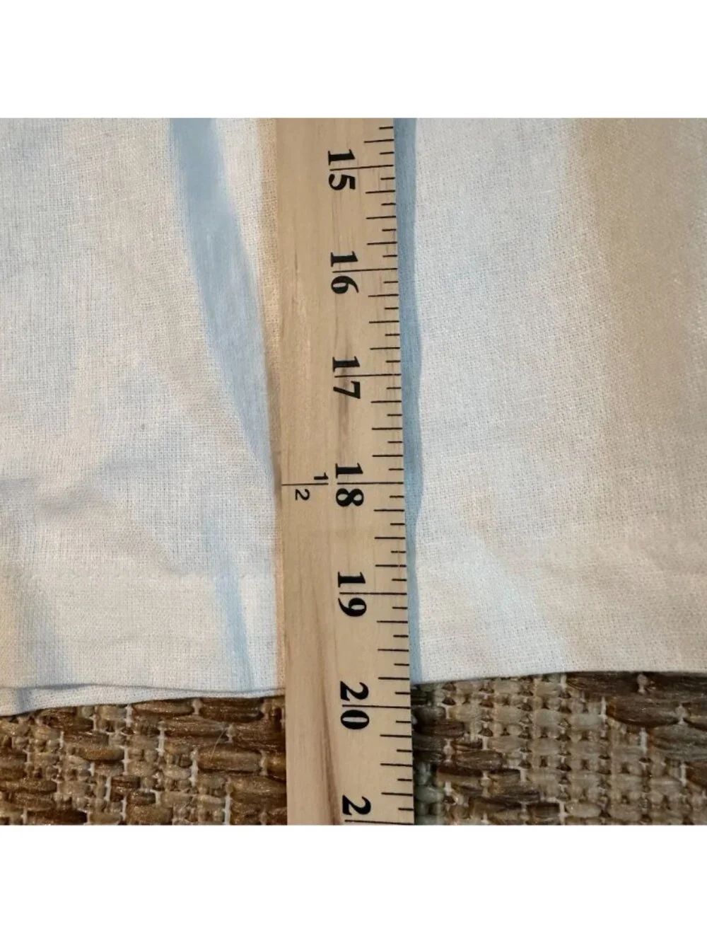 NWT Simply Vera Vera Wang Womens White Linen Blend Belted Mid-Rise Shorts Size 6